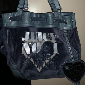 Vintage Velour Y2K Juicy Couture Bedazzeled Purse